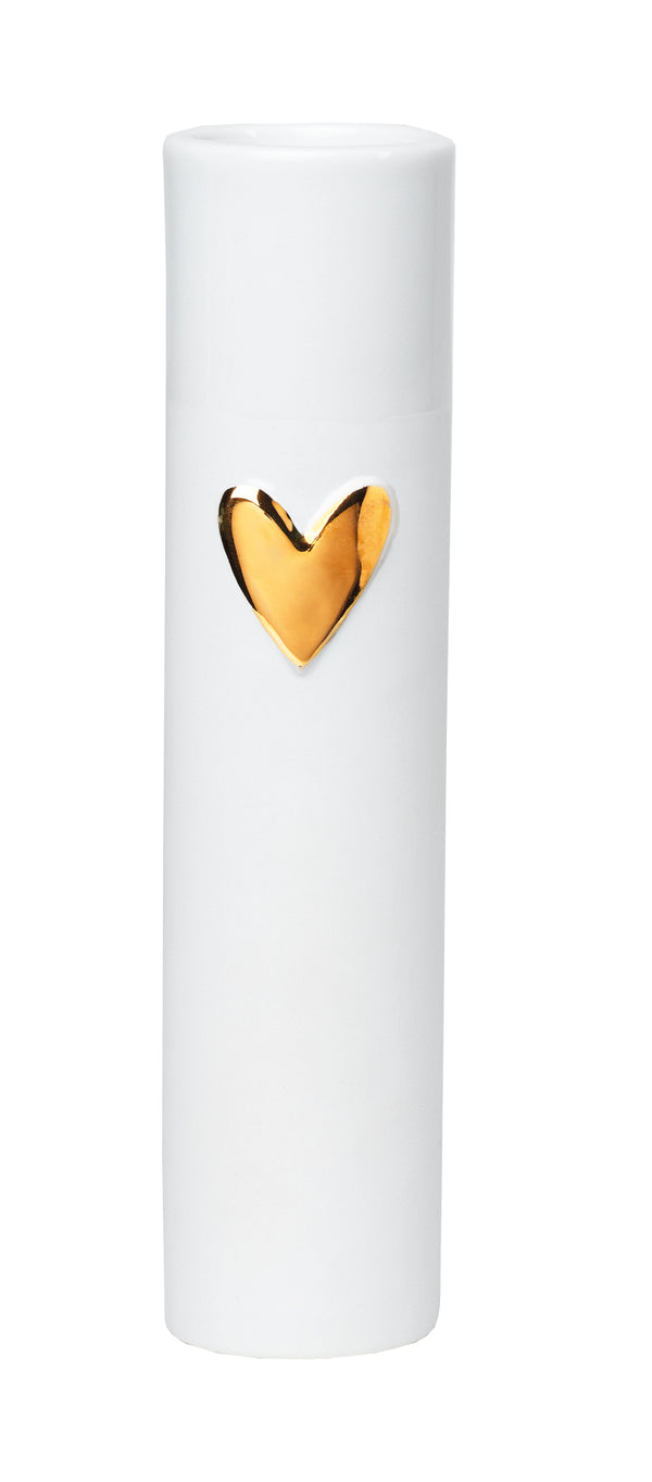 Vase "Herz" Gold