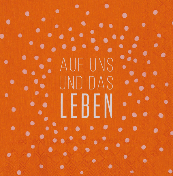 Cocktailservietten "Auf Uns und das Leben"