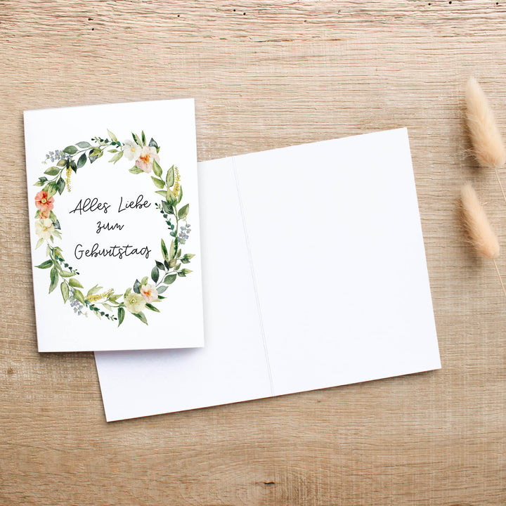 Karte "Alles Liebe zum Geburtstag" - raschekraenzedevelopment