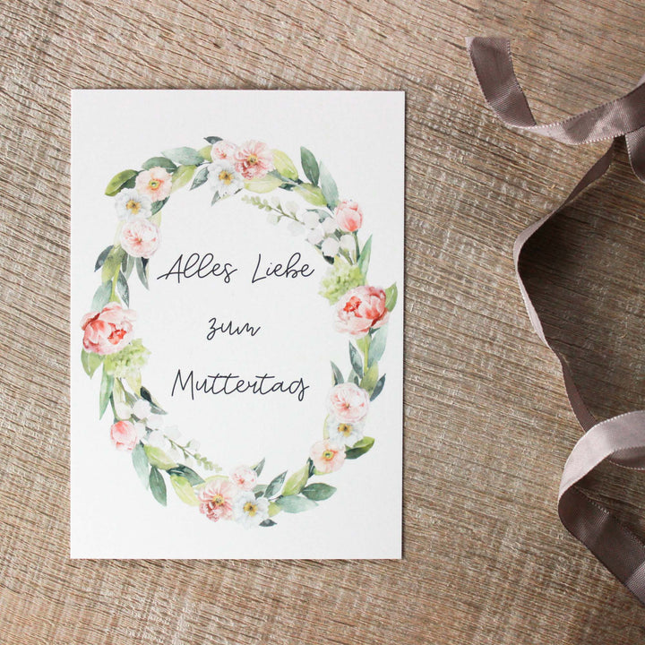 Karte "Alles Liebe zum Muttertag" - raschekraenzedevelopment