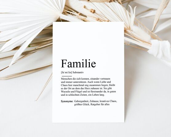 Definitionskarte "Familie" - raschekraenzedevelopment