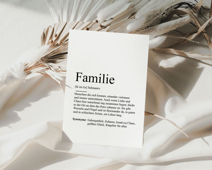 Definitionskarte "Familie" - raschekraenzedevelopment