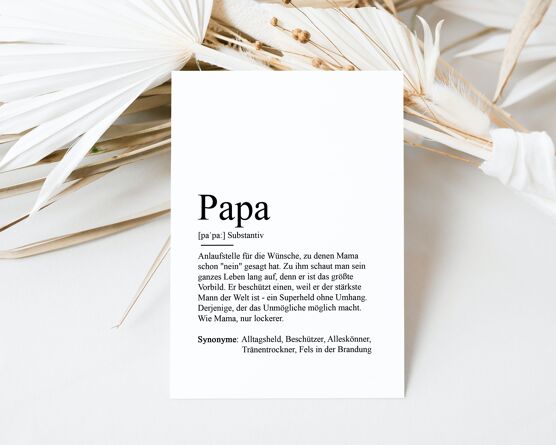 Definitionskarte "Papa" - raschekraenzedevelopment