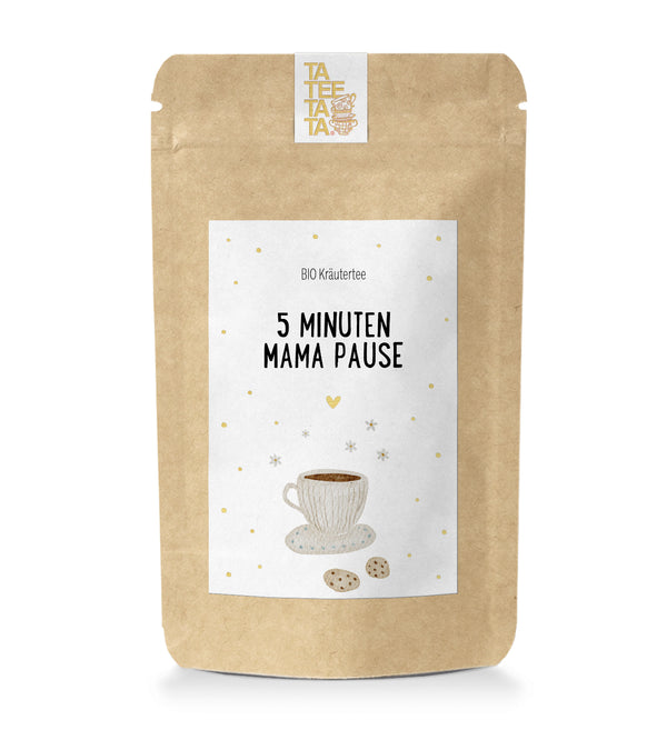 Bio-Tee "5 Minuten Mama Pause" - raschekraenzedevelopment
