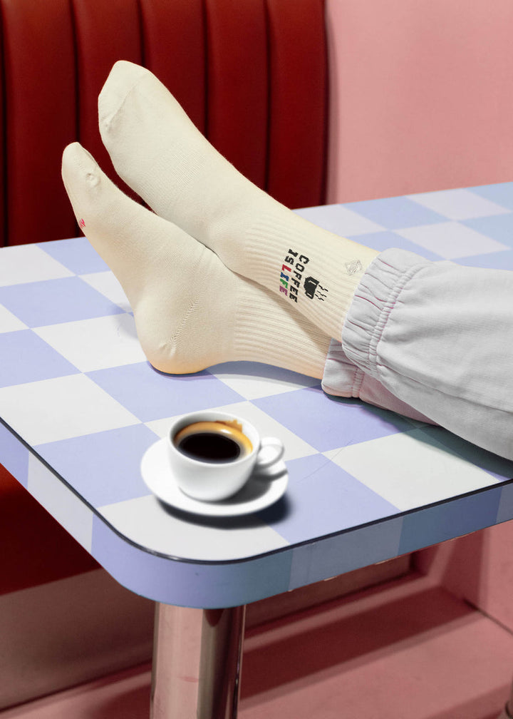 Socken "coffee is life" - raschekraenzedevelopment