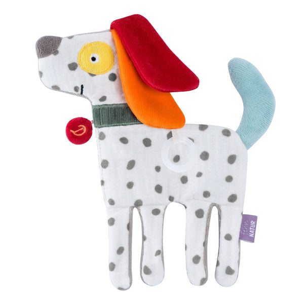 Knister-Hund NATUR - Activity-Rascheltier mit Bio-Baumwolle