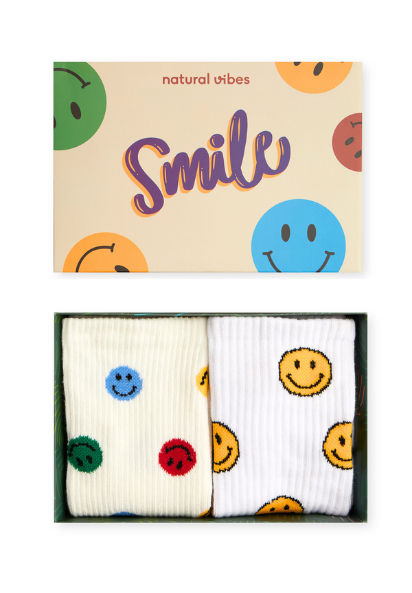 2er-Pack Geschenkset Smile - Socken