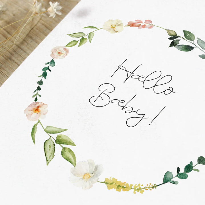Babykarte "Hello Baby!" - raschekraenzedevelopment