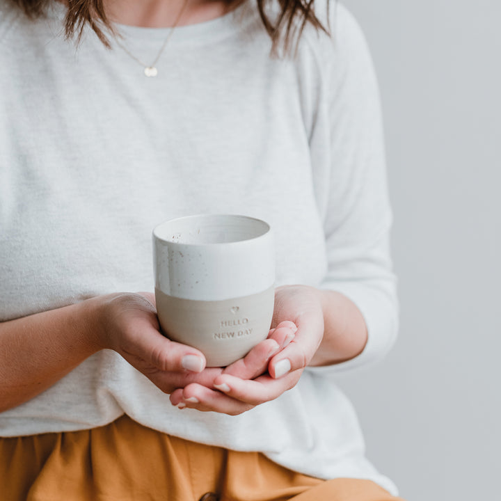 Becher "Hello New Day" - raschekraenzedevelopment