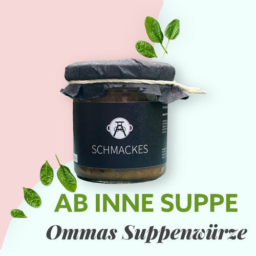 Schmackes - Omas Suppenwürze 7erlei Bio Gemüsewürze - RascheKraenze