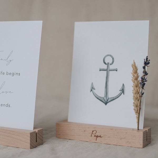 Karten und Blumenhalter "Papa" - RascheKraenze