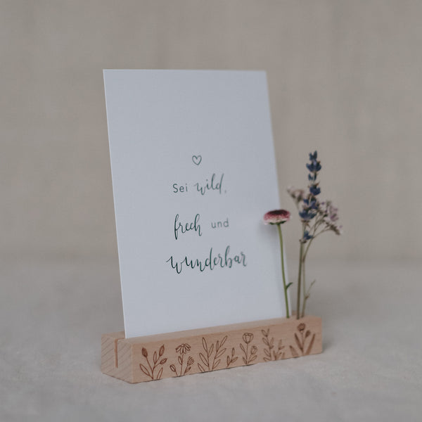 Karten und Blumenhalter "Blumenwiese" - RascheKraenze