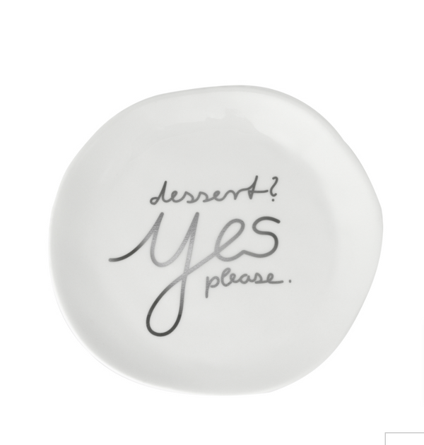 Mix & Match Teller "Dessert? Yes, please"