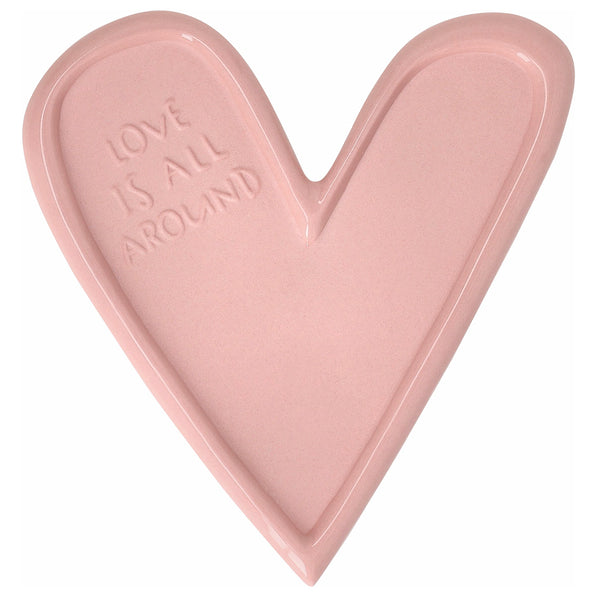 Geburtstagsteller Herz "Love is all around"