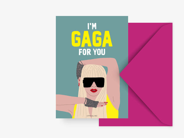 Karte "Gaga for you" - RascheKraenze